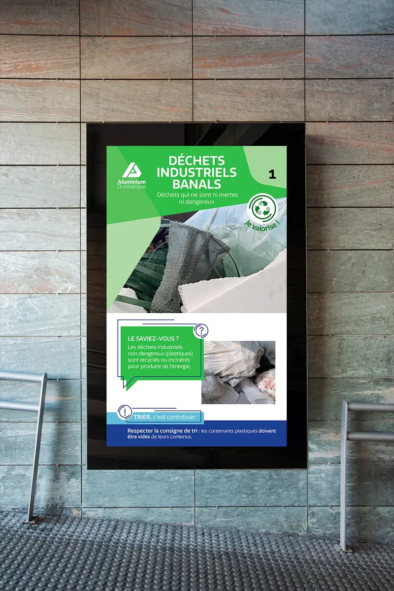 Affiches réalisées pour Aluminium Dunkerque